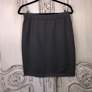Beautifully Gray Knit Elastic Waist Pencil Skirt Size S-M
